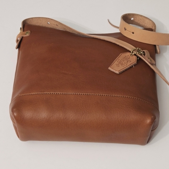 THE SUPERIOR LABOR TSL LEATHER BOTTOM SHOULDER CROSSBODY BAG S DEEP - Picture 7 of 7